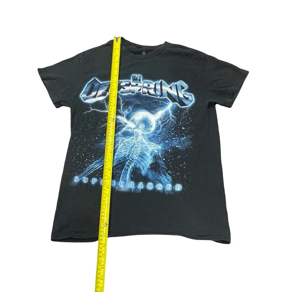 The Offspring Supercharged 2025 Worldwide Tour T-Shirt Black Small Skeleton